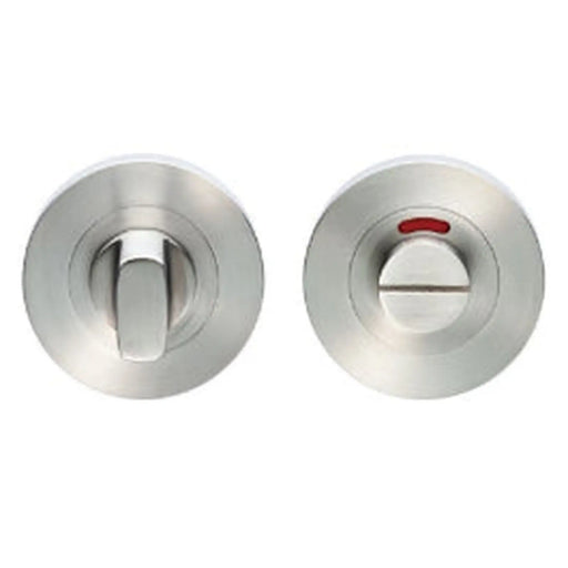 Steelworx Swt Turn & Release On Concealed Fix Round Rose With Indicator (Small Turn) - Sss (53 X 8Mm) - Satin Stainless Steel