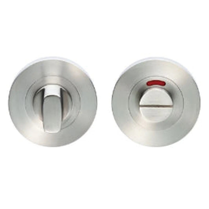 Steelworx Swt Turn & Release On Concealed Fix Round Rose With Indicator (Small Turn) - Sss (53 X 8Mm) - Satin Stainless Steel