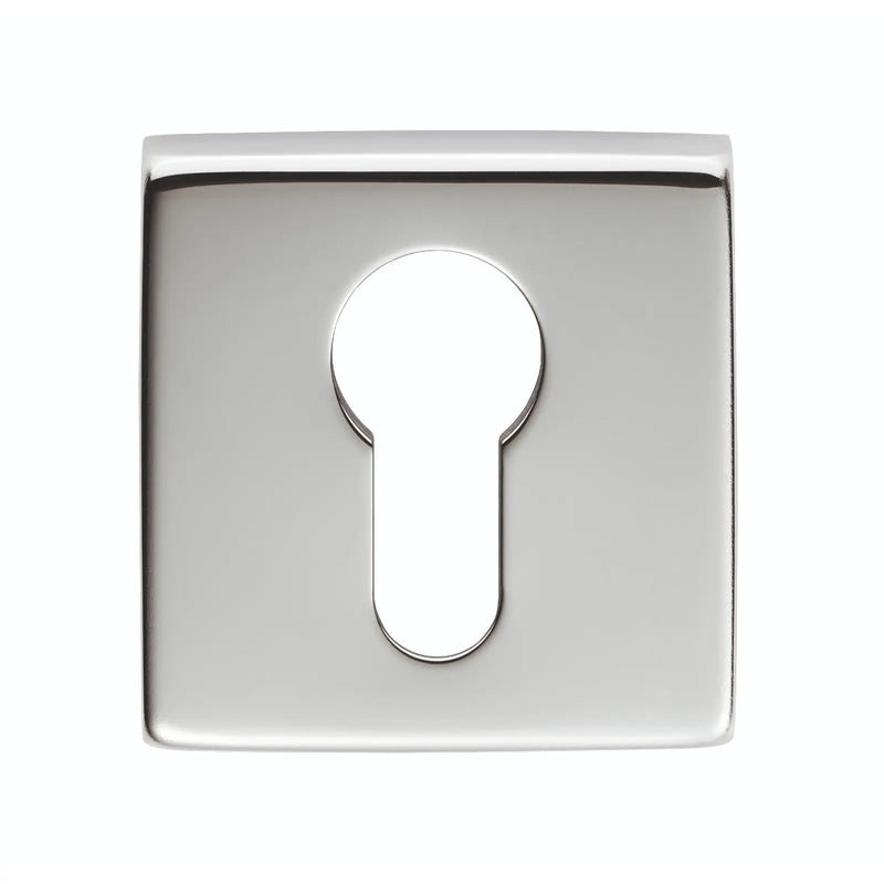 Escutcheon - Euro Profile On Concealed Fix Square Rose Artqe Cro (Polished Chrome) - Polished Chrome