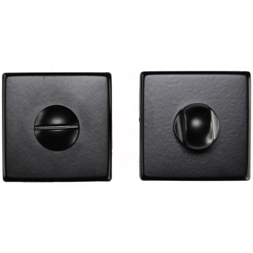 Turn & Release On Concealed Fix Square Rose (Art Lm 40/Qes) Matt Black - Matt Black 50 X 50