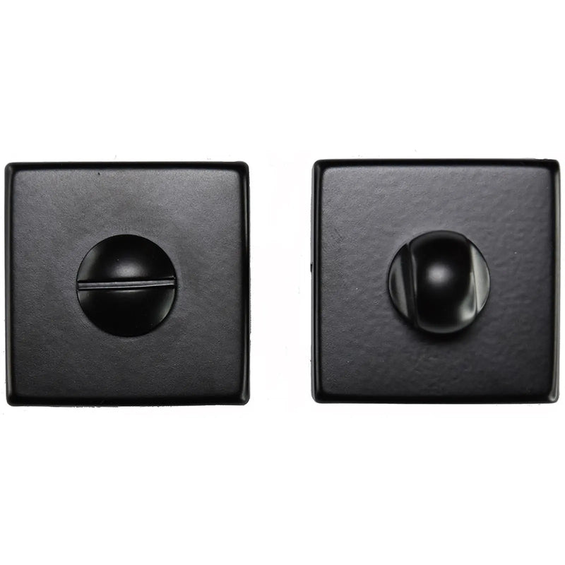 Turn & Release On Concealed Fix Square Rose (Art Lm 40/Qes) Matt Black - Matt Black 50 X 50