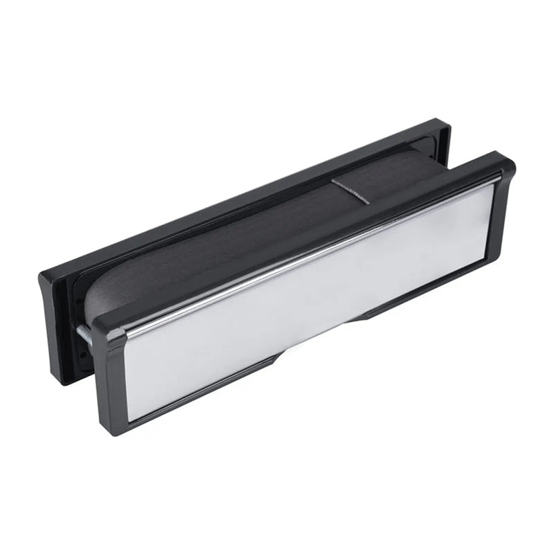 Chrome Intumescent Letterbox 12 Inch - Chrome