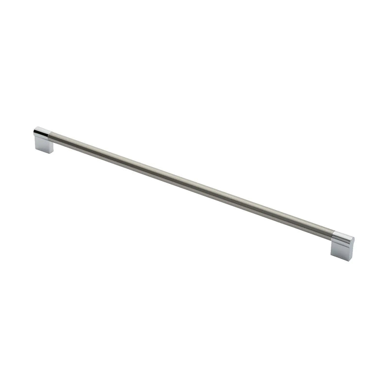 13Mm Keyhole Handle 448Mm C/C - Satin Nickel/Polished Chrome 448 ( 460 )