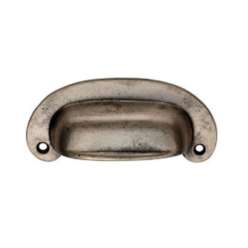 Oval Plate Cup Handle 86Mm C/C - Pewter 86 ( 105 )