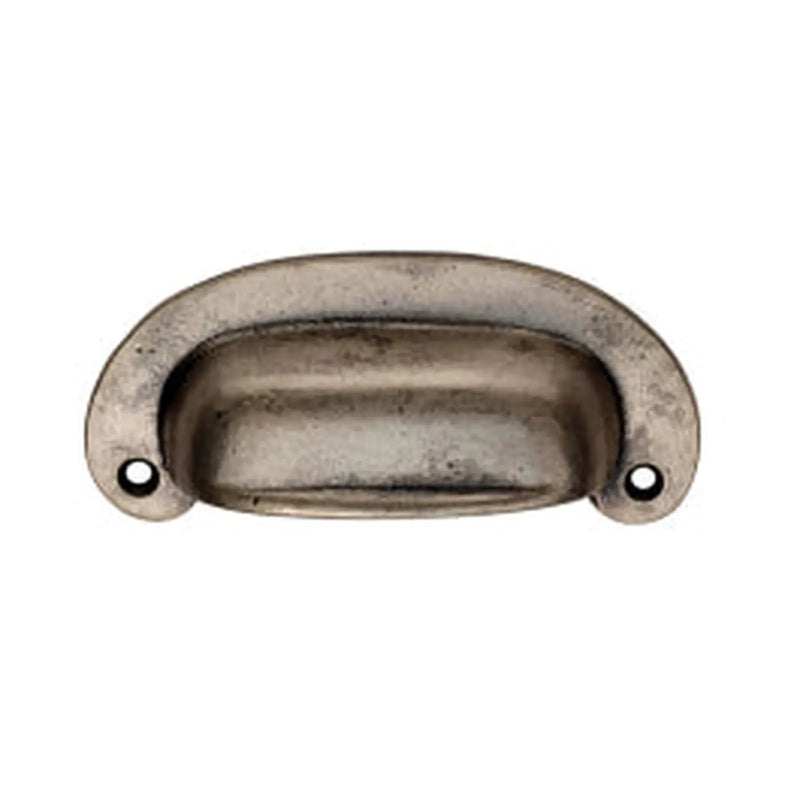 Oval Plate Cup Handle 86Mm C/C - Pewter 86 ( 105 )