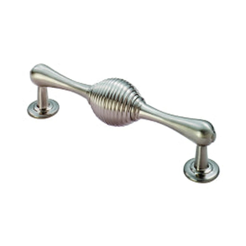 Reeded Handle 128Mm C/C - Satin Nickel 128 ( 151 )