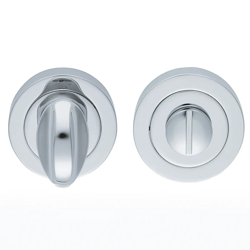 Turn & Release On Concealed Fix Round Rose (4.9 X 67Mm Spindle) - Polished Chrome 51MM