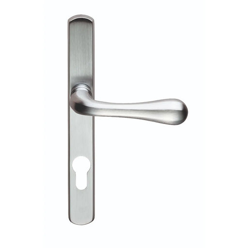 Narrow Plate - Astro Lever Lock Euro Profile (70Mm C/C) (As1Npsc) Csa (Satin Chrome) - Satin Chrome 208MM X 26MM