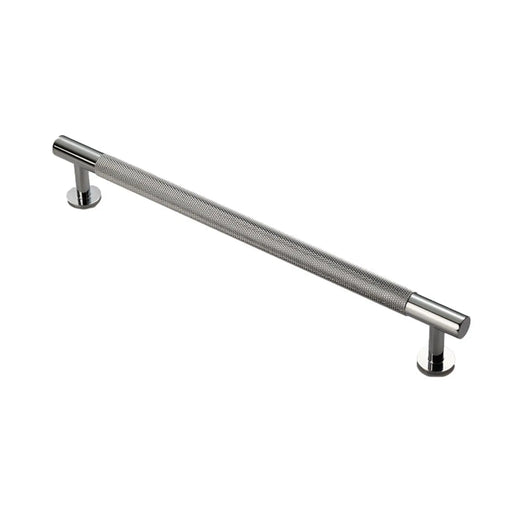Knurled Cabinet Pull Handle 224Mm C/C - Polished Chrome