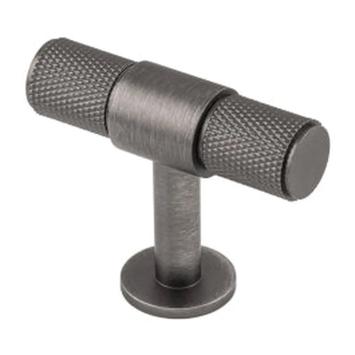 Knurled Cabinet T-Bar Knob - Anthracite