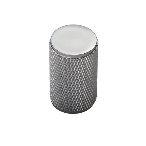 Knurled Cabinet Knob - Polished Chrome