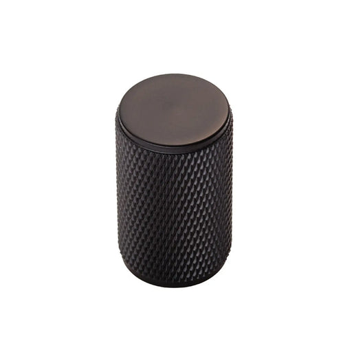 Knurled Cabinet Knob - Matt Black
