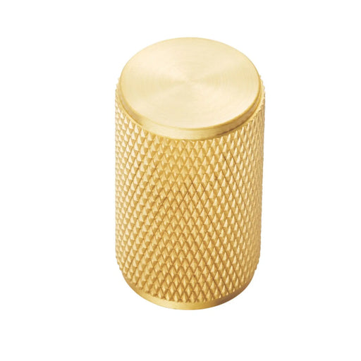 Knurled Cabinet Knob - Satin Brass