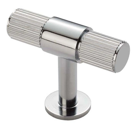 Lines Cabinet T-Bar Knob - Polished Chrome