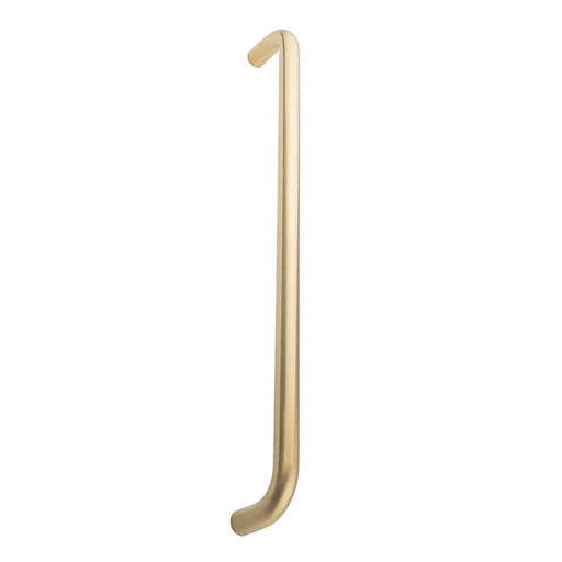 19Mm Dia. D Pull Handle - 450Mm C/C - Bolt Through Fixing - Satin PVD
