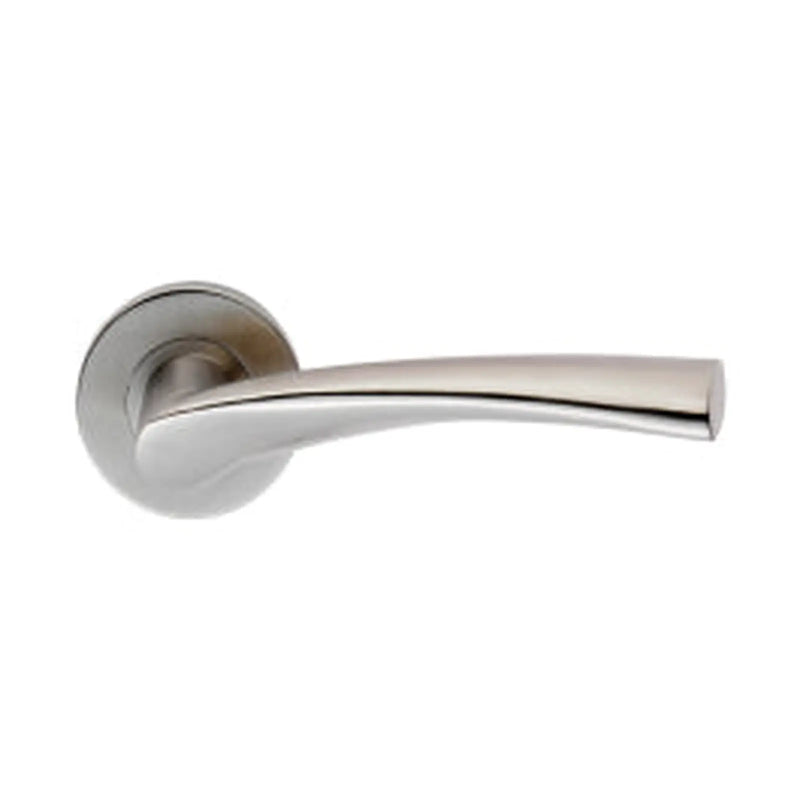 Breeze Lever On Sprung Push-On Round Rose - Satin Stainless Steel