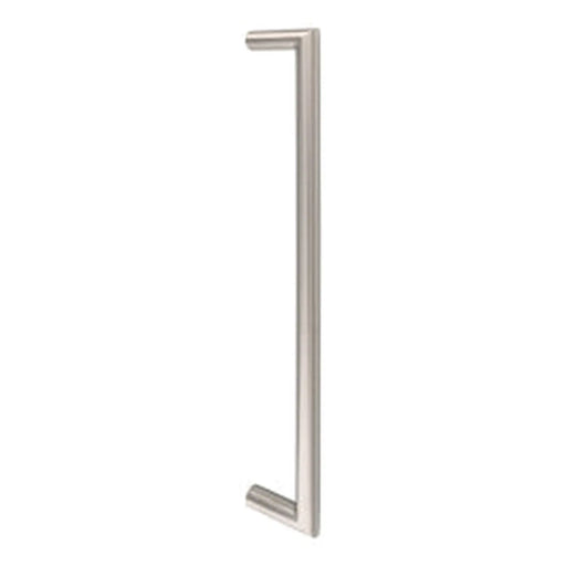 19Mm Dia. Mitred Pull Handle - 425Mm C/C - Back To Back Fixing - Satin Stainless Steel