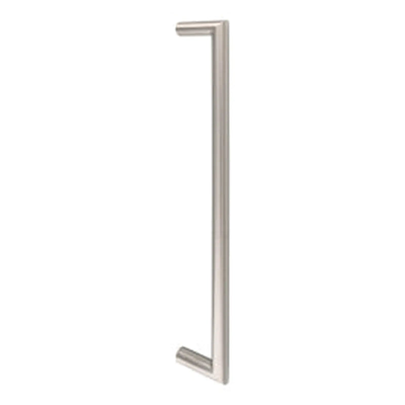 19Mm Dia. Mitred Pull Handle - 425Mm C/C - Back To Back Fixing - Satin Stainless Steel