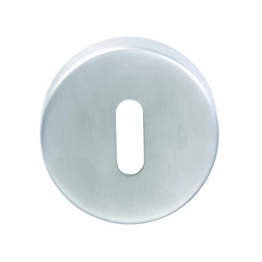 Escutcheon - Lock Profile - Push-On Round Rose - Satin Stainless Steel