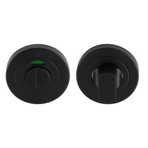 Turn & Release - 5Mm Spindle - Push-On Round Rose - Optional Indicator - Matt Black