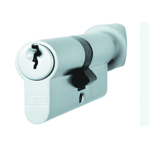 Mp5 60Mm Euro Cylinder & Turn - Ktd - (Architectural) - Satin Chrome