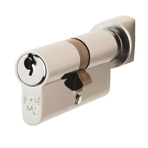 Mp5 70Mm Euro Cylinder & Turn - Ktd - Polished Chrome