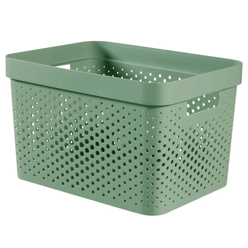 Curver Infinity Dots Box 17L Shale Green
