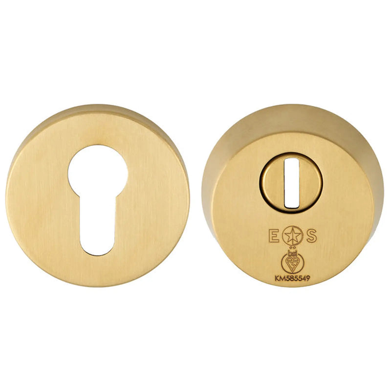 2 Star Security Escutcheon Set - Satin Pvd