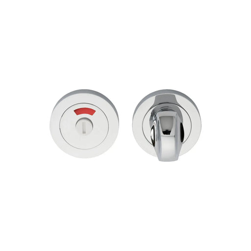 Turn & Release With Indicator On Concealed Fix Round Rose (4.9 X 67Mm Spindle) - Polished Chrome 51MM