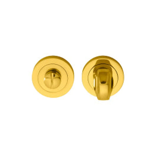 Turn & Release On Concealed Fix Round Rose (4.9 X 67Mm Spindle) - Polished Brass 51MM
