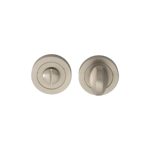 Turn & Release On Concealed Fix Round Rose (4.5 X 60Mm Spindle) Nis (Satin Nickel) - Satin Nickel 52MM