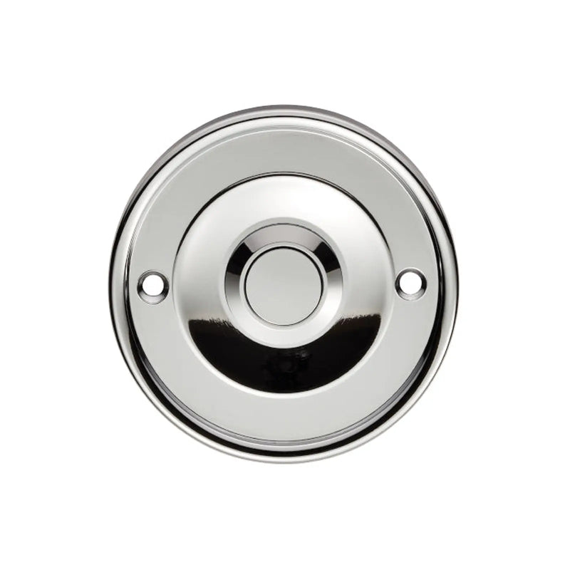 Round Bell Push - Polished Chrome 65 x 7