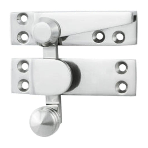 Architectural Quality Sash Fastener (Quadrant Arm) - Polished Chrome 70MM X 20MM