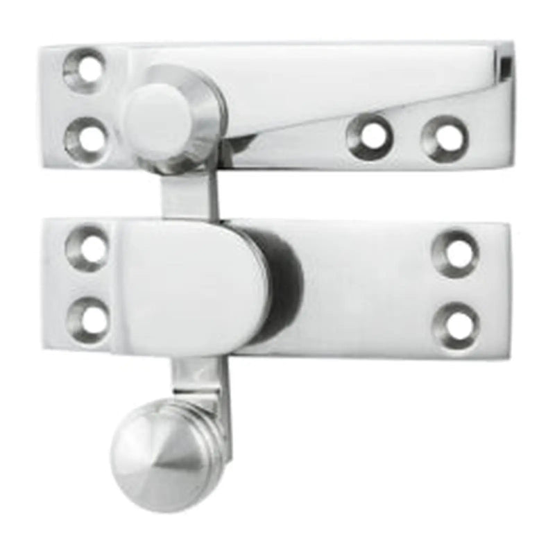 Architectural Quality Sash Fastener (Quadrant Arm) - Polished Chrome 70MM X 20MM
