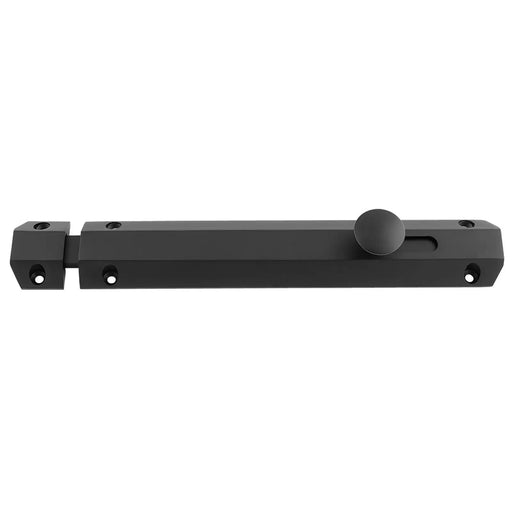 203 X 36Mm Surface Bolt C/W Keep Flat & Angled Mortice Keeps - Matt Black