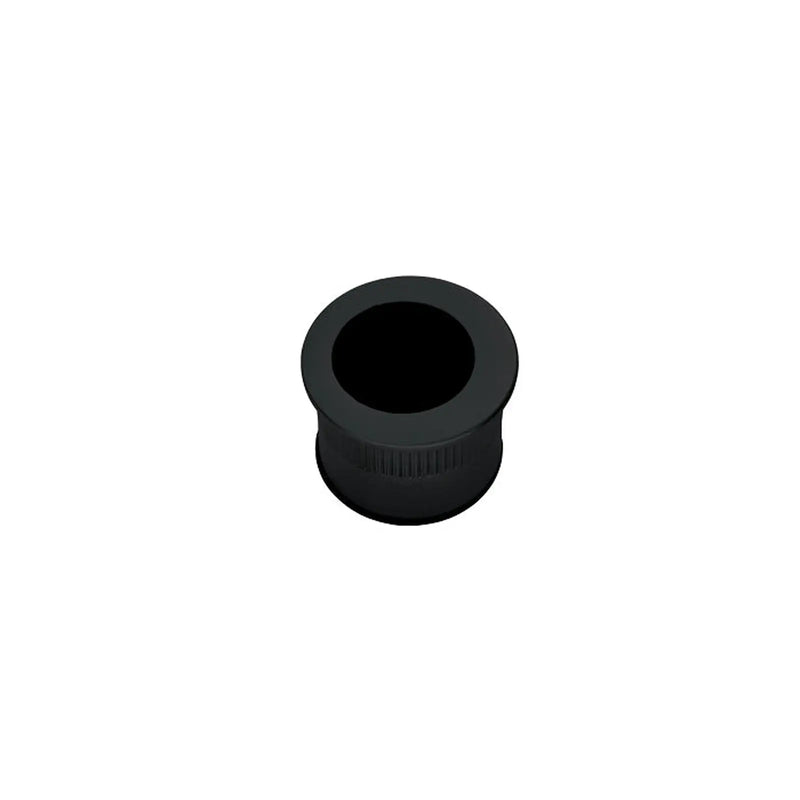 Round Sliding Door Edge Pull Nero (Matt Black) - Matt Black