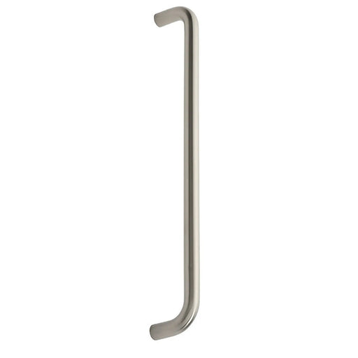 19Mm Dia. D Pull Handle - 425Mm C/C - Bolt Through Fixing - Satin Stainless Steel
