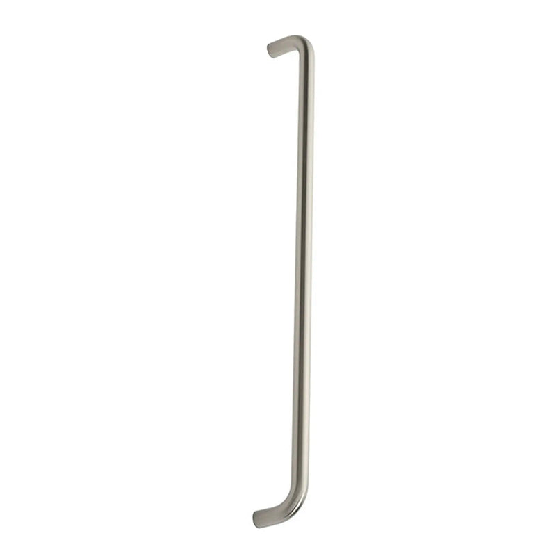 19Mm Dia. D Pull Handle - 600Mm C/C - Bolt Through Fixing - Satin Stainless Steel
