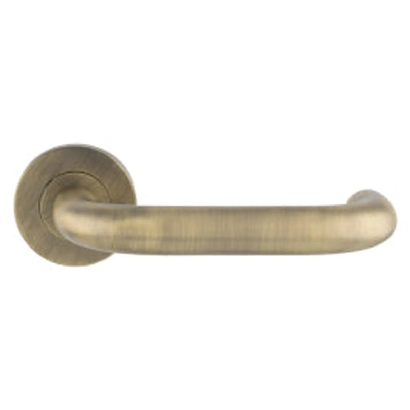 Nera 19Mm Safety Lever On Sprung Push-On Round Rose - Satin Stainless Steel