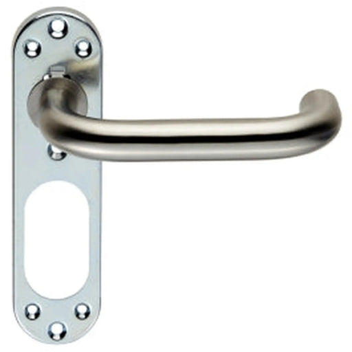 Nera 19Mm Safety Lever On Sprung Inner Backplate - Satin Stainless Steel
