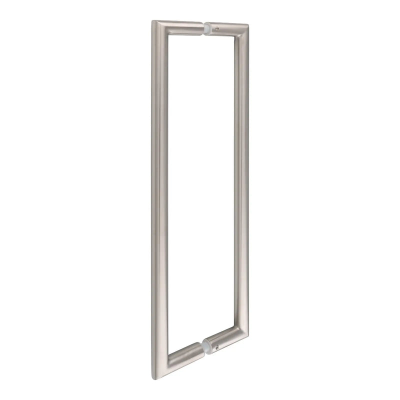 19Mm Dia. Mitred Pull Handle - 425Mm C/C - Back To Back Fixing - Satin Stainless Steel