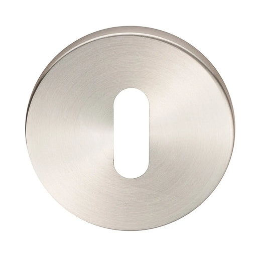 Escutcheon - Lock Profile - Push-On Round Rose - Satin Stainless Steel