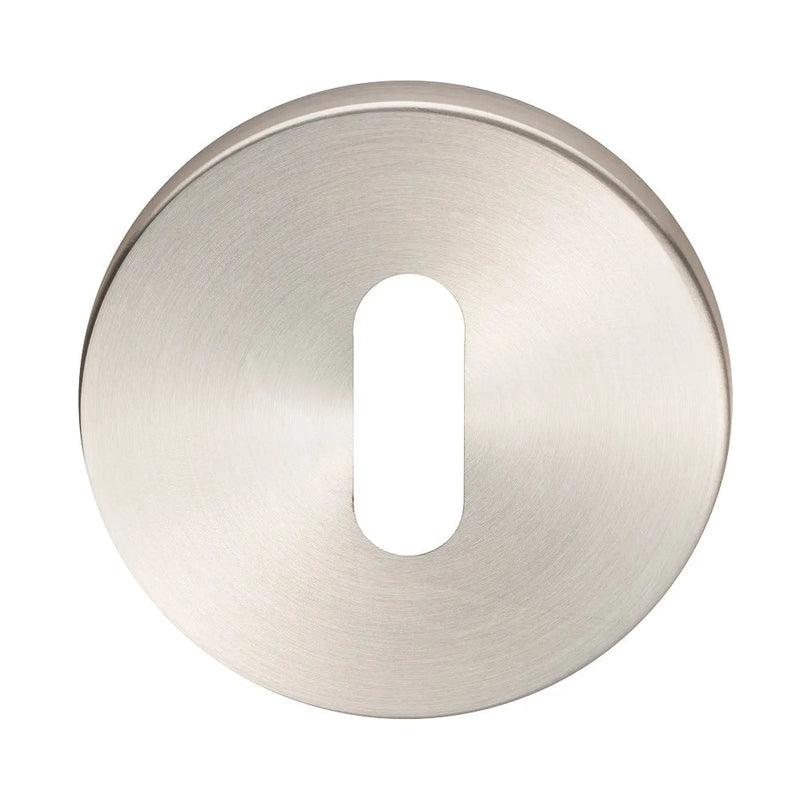 Escutcheon - Lock Profile - Push-On Round Rose - Satin Stainless Steel