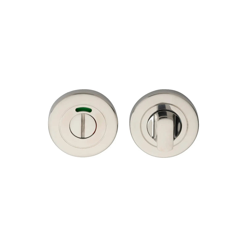 Turn & Release - 5Mm Spindle - Push-On Round Rose - Optional Indicator - Bright Stainless Steel
