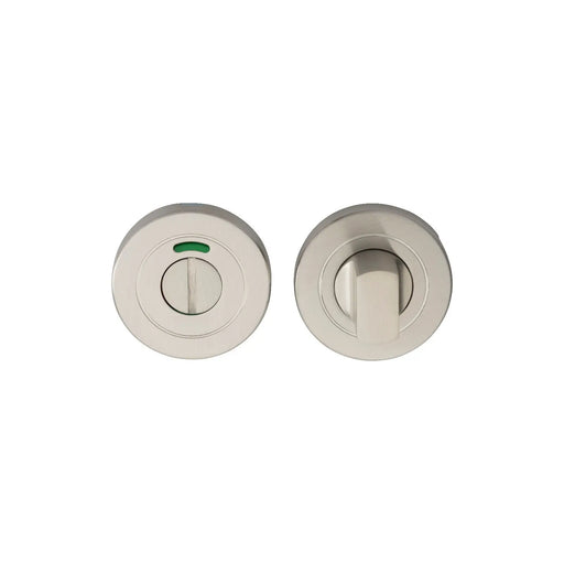 Turn & Release - 5Mm Spindle - Push-On Round Rose - Optional Indicator - Satin Stainless Steel