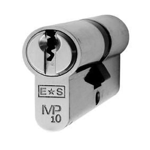 Mp10 70Mm Euro Double Cylinder - Ktd - Polished Chrome
