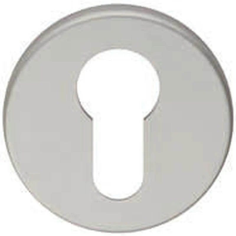 Escutcheon - Euro Profile On Concealed Fix Round Rose - Satin Anodised Aluminium 50 x 8