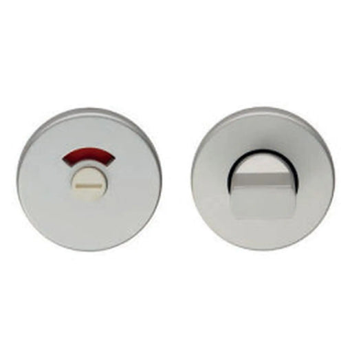 Turn & Release On Concealed Fix Round Rose With Indicator - Satin Anodised Aluminium