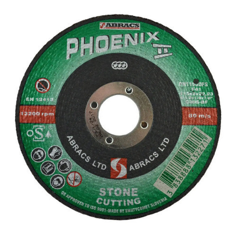 Centurion Phoenix II Flat Masonry Cutting Disc (115 x 3 x 16mm) - Pack of 5
