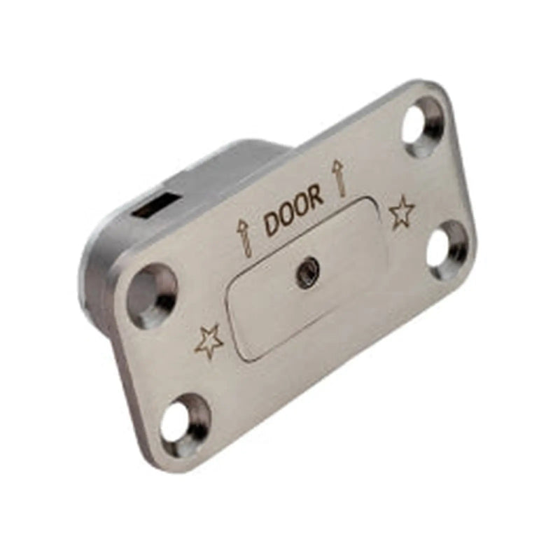 Emergency Release Doorstop C/W Screws - Satin Stainless Steel